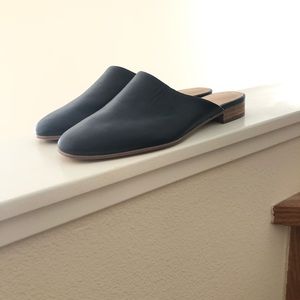 CLARKS Leather Mule Slides